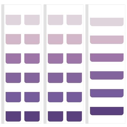 300 Pcs Sticky Index Book Tabs Bible Tabs Gradient Repositionable Page Tab Labels for Notebooks File Classification (Purple) - color: Purple