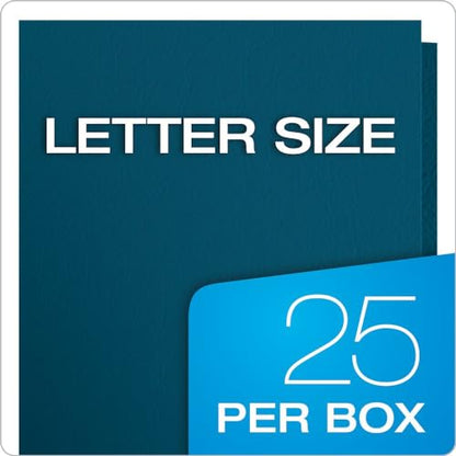 Oxford Twin-Pocket Folders, Textured Paper, Letter Size, Blue, Holds 100 Sheets, (57502EE), 25 Count, (Pack of 5) - color: Blue, size: 25 Count (Pack of 5)