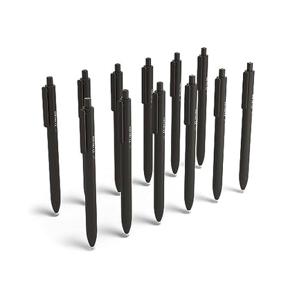 TRU RED Retractable Gel Pens, Medium Point 0.7mm, Black Ink, 24 Pack – Quick‑Dry Pens for Office & Classroom Stocking - color: Black, size: 1 Count (Pack of 24), style: Medium Point