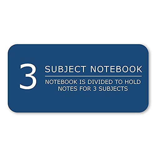 Roaring Spring College Ruled 3 Subject Notebook, Wirebound Writing Notebook, 24 Pack, 120 Sheets, 8 x 10.5 Inches, Made in USA, Ideal for Students, School, & Office - size: 3 Subject