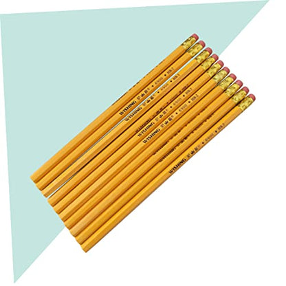 LALAFINA 12pcs Cute Wooden Hb Pencils Eraser Boys and Girls Writing Pencils Erasers Bulk Classroom