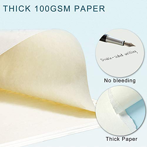 Toplive A5 Refill Paper, [3 Pack] 100GSM Thick 6 Hole Filler Inserts - 135 Sheets (270 Pages) for 6 Ring Binder Journal Notebook, Blank - style: 3Pack Blank Paper