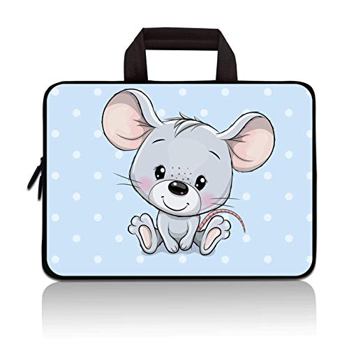11" 11.6" 12" 12.1" 12.5" inch Laptop Carrying Bag Chromebook Case Notebook Ultrabook Bag Tablet Cover Neoprene Sleeve Fit Apple MacBook Air Samsung Google Acer HP DELL Lenovo Asus(Cute Mouse) - color: Cute Mouse