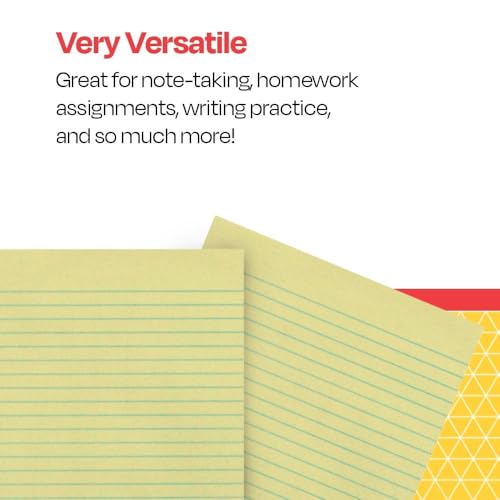 School Smart Composition Paper, No Margin, 8 x 10-1/2 Inches, Yellow, 500 Sheets