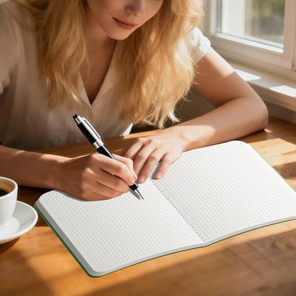 Large Colorful Dot Grid Notebook Journals Bulk with Thick Dotted Grid Paper, 60 Pages, 8.5x11 inch, Composition Diary Subject Notebooks Planner for Traveler Student Office, Journal Set, 12 Pack - style: Dot Grid
