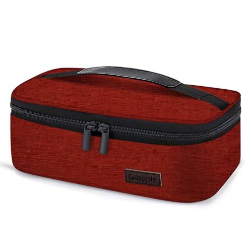 Gloppie Small Lunch Bag Insulated Lunch Box for Women Girls Kids Mini Lunchbox Adult Portable Cooler Bags Reusable Snack Bag Thermal Lunch Boxes, Wine Red - color: Wine Red