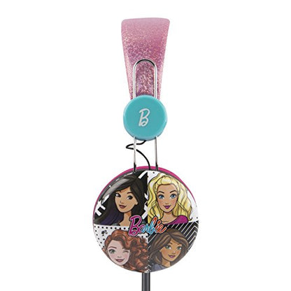 Sakar 30359-TRU Batman Kid Safe Over the Ear Headphone w/ Volume Limiter, Barbie Pink - style: Barbie
