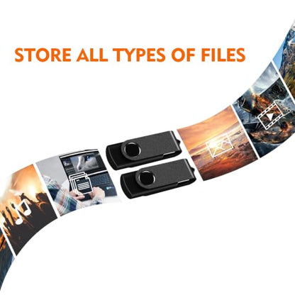 256MB USB Flash Drive 10 Pack, AreTop Premium USB2.0 Thumb Drives Bulk | [ NOT 256GB ] USB Pendrive Memory Stick Jump Drive 10 Pack Flash Drives Bulk for Date Storage (10PCS 256MB, Black) - size: 256MB, style: 10P-Black-B