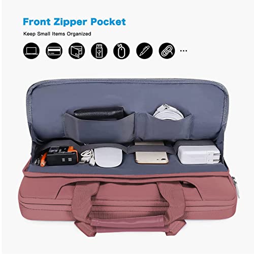 MOSISO 360 Protective Laptop Bag 13.3 inch, 13-14 inch Computer Bag Compatible with MacBook Air 13 inch/Pro 13 inch/Pro 14 inch,HP,Dell,Notebook, Laptop Carrying Case with Strap&Handle, Dusty Rose - color: Dusty Rose, size: 13.3 inch