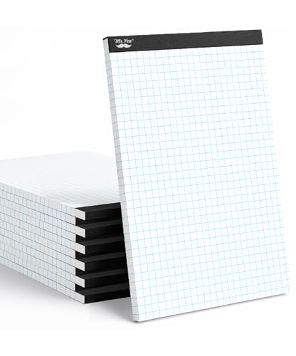 Mr. Pen- Graph Paper, 12 Pack, 55 Sheets/Pack, 8.5"x11" | 4x4 (4 Squares Per Inch), Math Graph Paper Pad, Computation Pads Bulk
