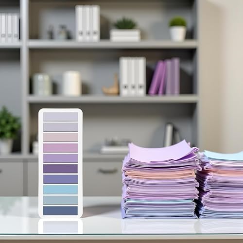 800 Pcs Purple Sticky Index Tabs, Page Markers Notes Tabs Writable and Repositionable Book Flags Tabs Strip Index Tabs for Page Marking Classify File