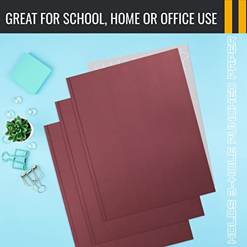 Better Office Products Burgundy Paper 2 Pocket Folders with Prongs, 50 Pack, Matte Texture, Letter Size Paper Folders, 50 Pack, with 3 Metal Prong Fastener Clips, Burgundy Red - color: Burgundy