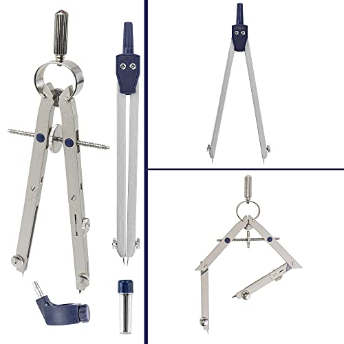 Pacific Arc Spring Bow Compass with 6 inch Divider, Universal Adaptor, 6 inch Break Leg, and Replacement Lead. - style: Divider