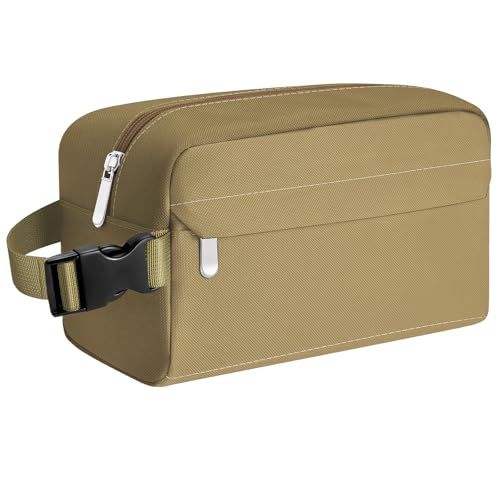 Small Insulated Snack Bag Lunch Bag for Kids Lunch Box for Women/Men, Collapsible [3L/5-Can] Reusable Lunch Bag Cooler Bag for Bottle with Handle Buckle for Work/School/Travel, Khaki - color: Khaki