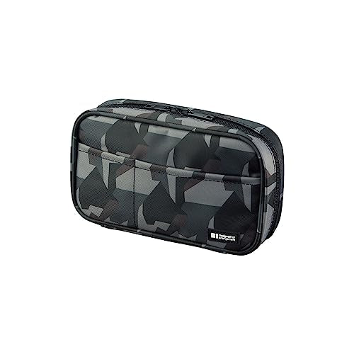 LIHIT LAB Large Capacity Zipper Pencil Case For School Office College, Big Capacity 4 Compartments Pencil Bag Holder Adults Teen Boys Girls, Travel Cosmetics Storage Green Camo (A7551-131) - color: Green Camo, size: 1 Count (Pack of 1), style: Standard: 7
