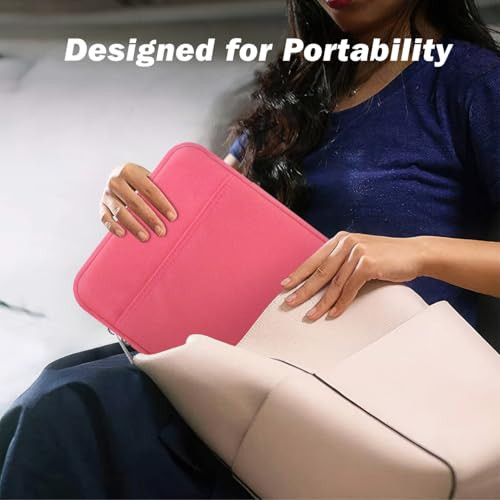 Dadanism 9-11 Inch Tablet Sleeve Bag Carrying Case for iPad (A16) 11th Gen 11", iPad 10th Gen 10.9" Air 5/4, iPad Air M4/Pro M5 11", iPad 9/8/7th Gen 10.2", Galaxy Tab A11+ Plus 11", Watermelon Pink - color: Watermelon Pink, size: 9-11 inch