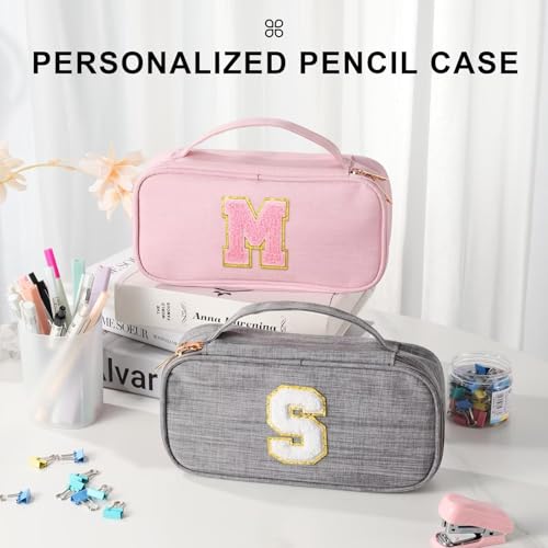 YOOLIFE Pencil Case for Girls Kids, Pink Pencil Pouch Box Cute Pen Case Bag, Birthday Gifts for 3 4 5 6 7 8 9 10 11 12 13 Year Old Girl Kid Personalized Gift for Daughter Sister, A (Pink) - color: Pink, style: A