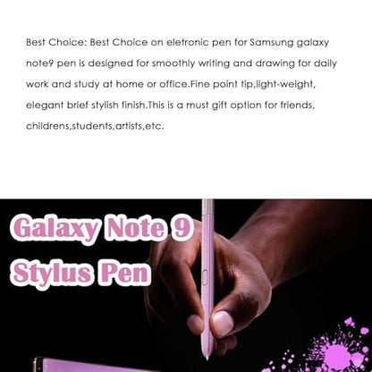 Galaxy Note 9 S Pen Replacement for Samsung Galaxy Note 9 Pen,Galaxy Note 9 Stylus Pen Replacement for Samsung Galaxy Note 9,Without Bluetooth(Lavender Purple) - color: Lavender Purple