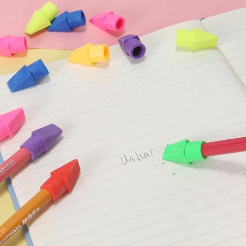 300 Pack Pencil Top Erasers Bulk 10 Colors and Cap Erasers for Pencils for Kids, Students