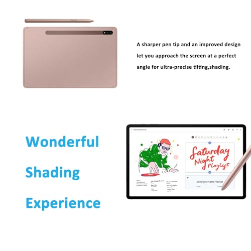2 Pcs Galaxy Tab S7 Pen for Samsung Galaxy TabS7 Plus Repalcement Pen,Galaxy Tab S7 Stylus Pen for Samsung,4096 Levels of Pen Pressure(Gold) - color: Gold