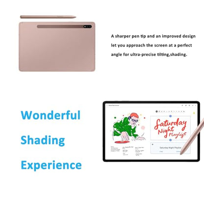 2 Pcs Galaxy Tab S7 Pen for Samsung Galaxy TabS7 Plus Repalcement Pen,Galaxy Tab S7 Stylus Pen for Samsung,4096 Levels of Pen Pressure(Gold) - color: Gold