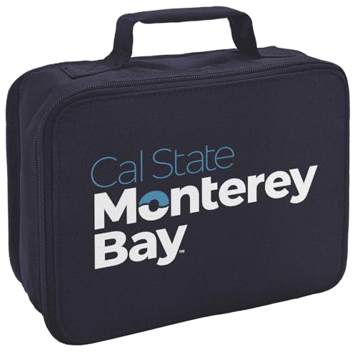 Campus Lab California State University Monterey Bay Insulated Soft Sided Lunch Box - Reusable Lunch Bag For School Office Work, BPA Free, Navy - color: California State University, Monterey Bay