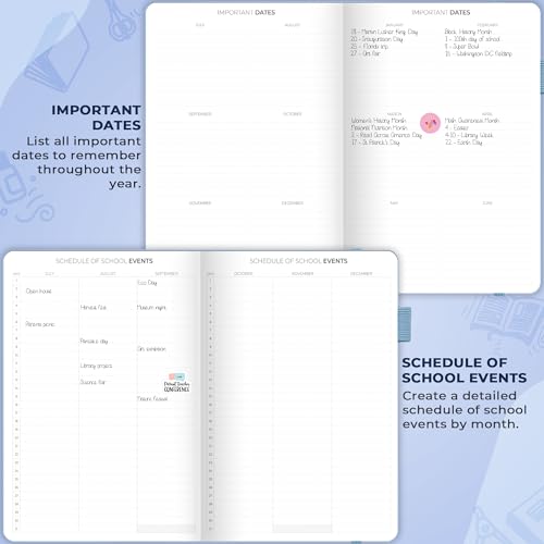 Clever Fox Teacher Planner, School & Homeschool Book, A4 Size Periwinkle | Undated, 8.5x11, lay-flat binding, heavy-duty hardcover, teacher lesson weekly & daily planner, homeschool supplies - color: Periwinkle, size: A4 (8.5" x 11")