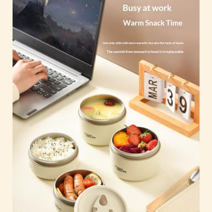 Portable Insulated Lunch Container Set, 2026 Upgraded Stainless Steel Lunch Container, 4 Tier Separat With Insulated Lunch Bag, Hot Food Lunch Containers, Unisex,For Work Picnics Camping (Brown4-Tier) - color: Brown4-Tier