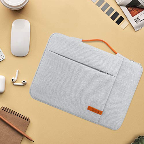 Lacdo 360° Protective Laptop Sleeve Case for 14 inch MacBook Pro M5 Pro/Max A3426 A3427 (2026), M5/M4/M3/M2/M1 A3434 A3112 A3401 A3185 A2918 A2992 | 13.8 inch Surface Laptop 7th Computer Bag, Gray - color: Gray, size: New MacBook Pro 14 Inch