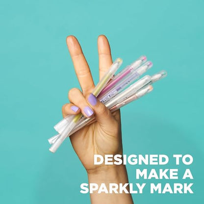 SAKURA 57913 16-Piece Gelly Roll Stardust Assorted Colors Cube Collection Glitter Pen Set - style: 16 Stardust Pens