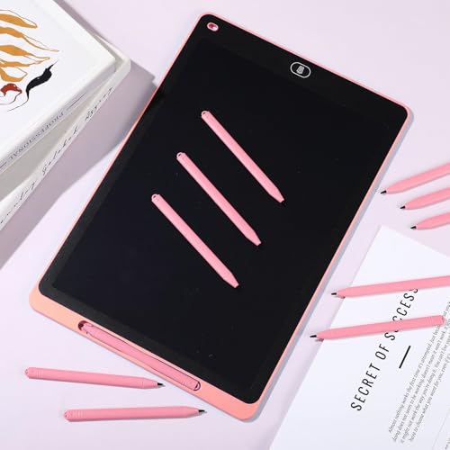 Flutesan 24 Pieces Replacement Stylus Pens LCD Board Pens for LCD Writing Tablet Drawing Pad Memo Message Boards Kids Adults (Pink) - color: Pink