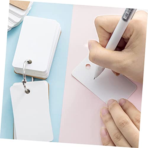 4pcs Blank Memory Cards for Students Blank Flashcards Simple Style Memo Cards in English - size: 7.00X4.00X3.00CM