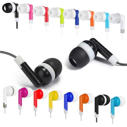 200 Pack Bulk Earbuds for School Classroom Kids Headphones Wired in Ear Student Earphones Class Set Individually Packed (HLY101) - size: 200 PACK
