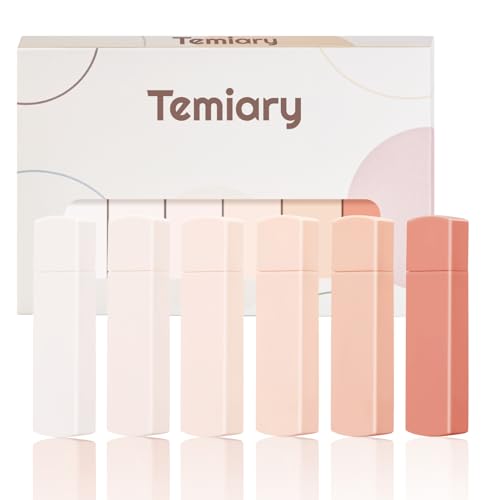 Temiary 6Pcs Mini White Correction Tapes, Quick Dry Smooth Pull Out for Writing, Aesthetic Cute Correction Tape Set Easy To Use for Students School Office Supplies (Pink) - color: Pink