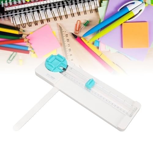 Paper Cutter Portable Paper Trimmer Cutter 4 in 1 Paper Trimmer Scrapbooking Tool Paper Trimmer with 45 to 90 Degree Angle Measuring (Green) - color: Green