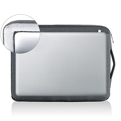 LANDICI 360° Protective Laptop Sleeve 13-14 Inch, Computer Bag Carrying Case for MacBook Air 13 M1/M2, MacBook Pro 13/14, Chromebook 14, Slim, Shockproof, Waterproof, Grey - color: Grey, size: 13-14 Inch