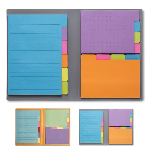Panda Planner Sticky Notes Set – 140 Assorted Spring Colors with Tabbed, Dotted, Lined & Blank Notes – Colorful Adhesive Tabs for Home, Office & School Organization, Productivity & Planning - color: Original