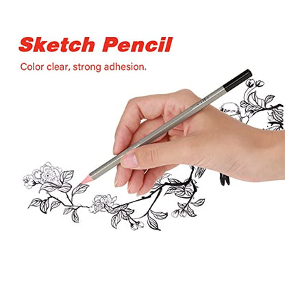 24pcs Graphite Pencils, Drawing Pencils Set, Drawing Pencils 2B 4B 6B B 3B 5B 7B 8B 9B 10B 11B 12B 14B 9H 8H 7H 6H 5H 4H 2H H HB