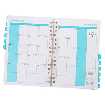 Portable Academic Planner Organizer Daily Agenda Notebook for Scheduling Note Taking Work Planning Weekly Calendar Memo Sections Stickers