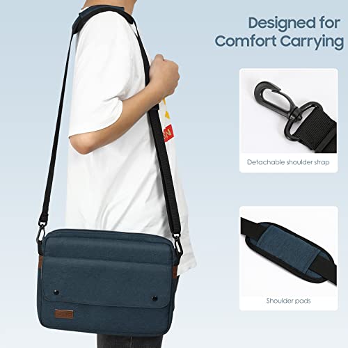 TiMOVO 9-11 Inch Tablet Sleeve Bag with Shoulder Strap, Indigo | Fits iPad 11-inch A16 2025, iPad 10th Gen. 10.9", 9th/8th/7th Gen. 10.2", Air 11/5th/4th Gen. 10.9", Galaxy Tab A9 Plus 11" - color: Indigo