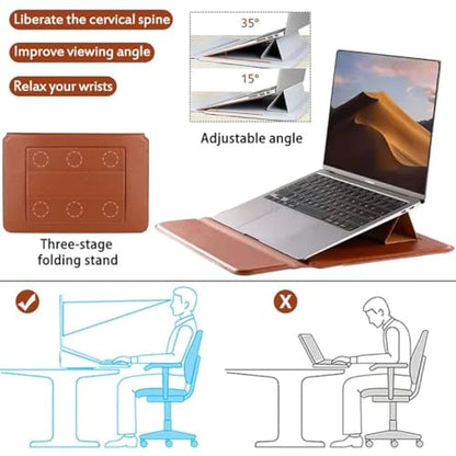 Brown Laptop Sleeve 11-13.3 Inch ONLY MacBook Air 13.3" 13.6" Pro 13.3" A1466 A1932 A2179 A2337 A2681 A3113 Dell XPS 13 HP EliteBook 830 Lenovo Yoga Pro Business, Not for 14-16” - color: Brown, size: Size Small-Med 11-13.3 inch