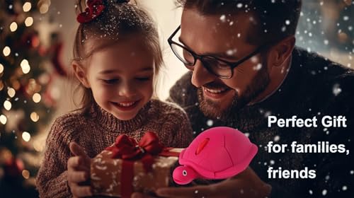 Wireless Mouse Cute Red Animal Turtle Design Silent Click Portable Lightweight USB Travel Optical Small Middle Hands Mice for PC/Laptop/Computer/MacBook Kids Girls Women Mother Office Shool Gift - color: Rose Red