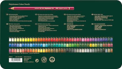Faber-Castell Polychromos Artists' Color Pencils - Tin of 120 Colors - Premium Quality Artist Pencils - size: 120 Count (Pack of 1)