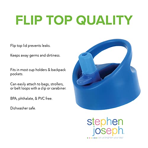 Stephen Joseph Flip Top, Paisley Garden Water Bottle - color: Paisley