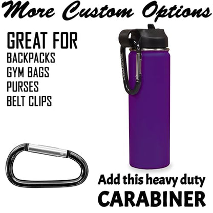 LaserGram Personalized Water Bottle, Grad Cap Class of 2023, 2024, 2025, 2026, 2027, Stainless Steel Double Wall Vacuum Insulated with Flip Top Straw, Custom Engraved Gift (20oz / 590ml Dark Purple) - color: Dark Purple, size: 20 Ounces