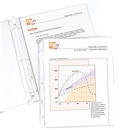 C-Line Top Loading Standard Weight Poly Sheet Protectors, Clear, 8.5 x 11 Inches, 25 per Pack (05047) - color: Clear, size: Pack of 25