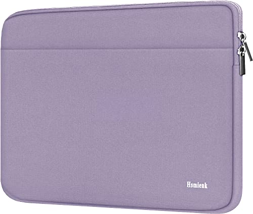 15.6 inch Laptop Sleeve Case, Shockproof Protective Notebook Case with Accessory Pocket, Briefcase Carrying Laptop Sleeve for 15.6" HP, ASUS, Dell, Lenovo, Acer -Lilac Colour - color: Lilac Colour, size: 15.6 inch