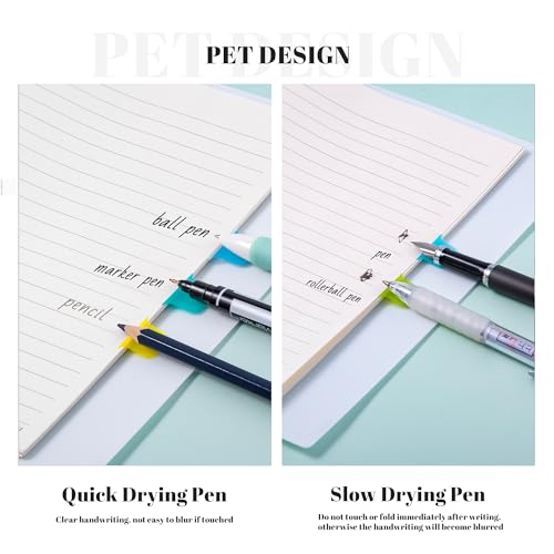 Golcellia 6 Pcs Sticky Tabs - 600 Sheets 5 - Color Notebook Index Tabs - Sticky Flags, Page Tabs - Durable Divider & Binder Tabs for Books & Bibles - color: Classic-02