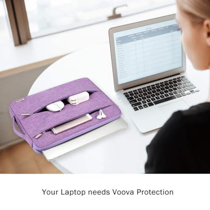 Voova 14 15 Inch Laptop Sleeve Case, Waterproof Computer Bag Cover Compatible with MacBook Air 15 M2/M3/M4 2022-2025, MacBook Pro 15, Hp chromebook 14, 14-15” Dell Lenovo Acer Asus, Lavender - color: Lavender, size: 14-15 Inch