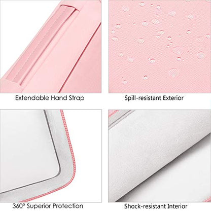 Lacdo 360° Protective Chromebook Case 11 Inch Laptop Sleeve for 11 Inch Acer HP Lenovo Dell Samsung ASUS Chromebook Spin 311, 13 Inch Microsoft Surface Pro 11th Copilot+PC/10/9/8/X Computer Bag, Pink - color: Pink, size: 11-11.6 Inches